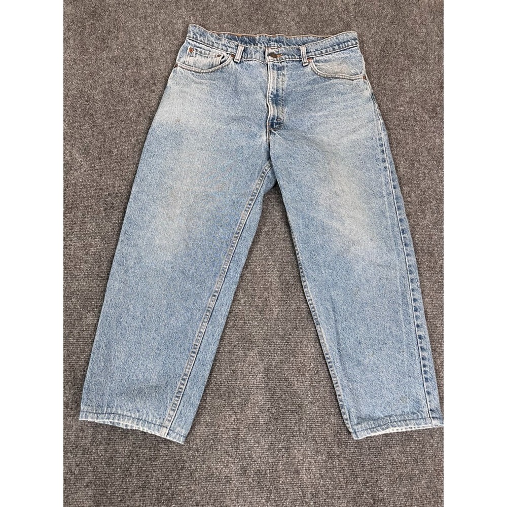 80s/90s Levis 501 Straight Leg Button Fly Womens Jeans Blue High Rise 34x25